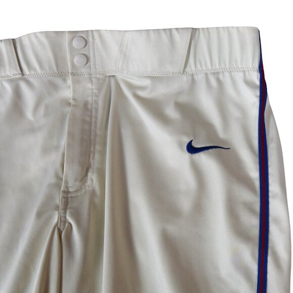 Nike Team Baseball Pants XL White Blue Pinstripe LA Pro Style - Picture 6 of 13